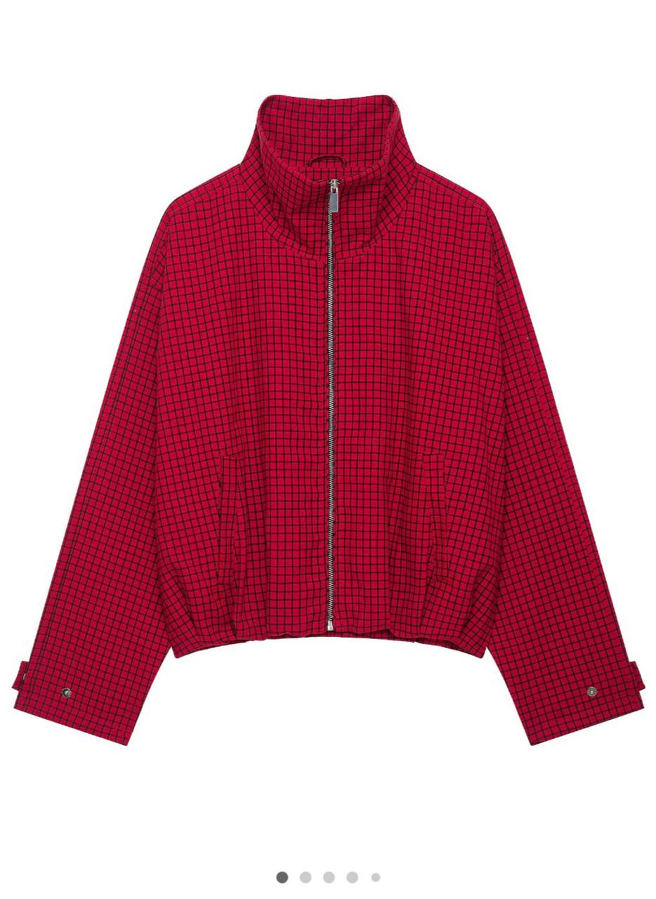 ZARA BOMBER RED JACKET ✨