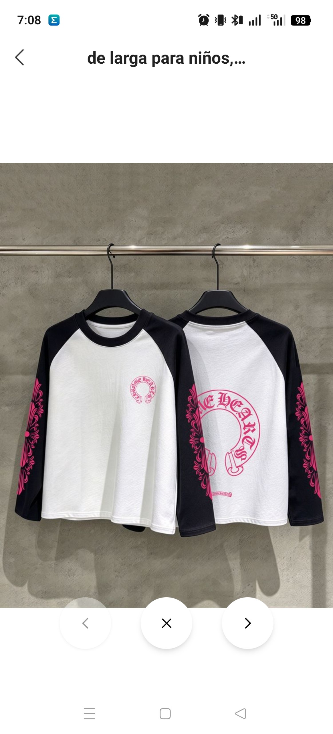 Camiseta niños Chrome Heart ✨