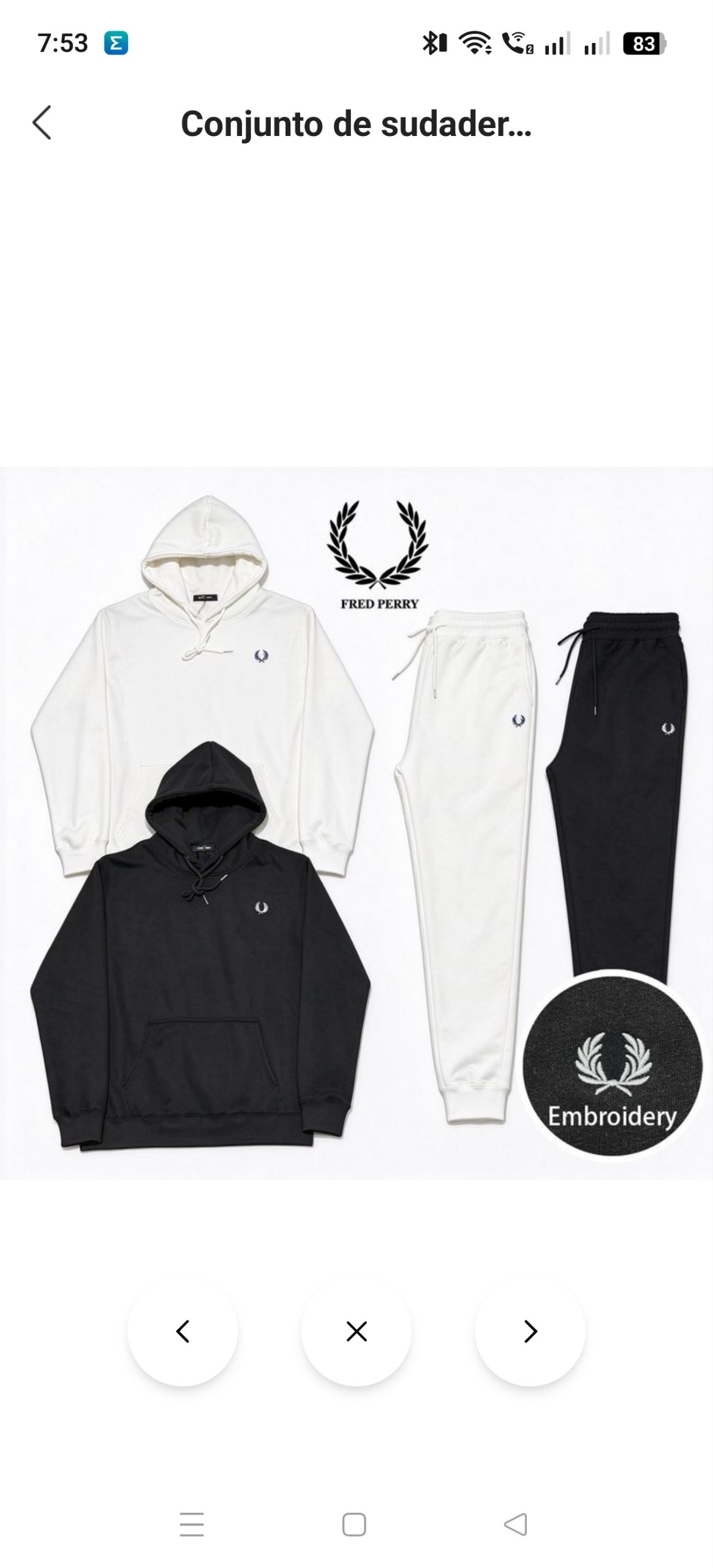 Chándal bordado Fred Perry ( x separado) desde 19.01€‼ ✨