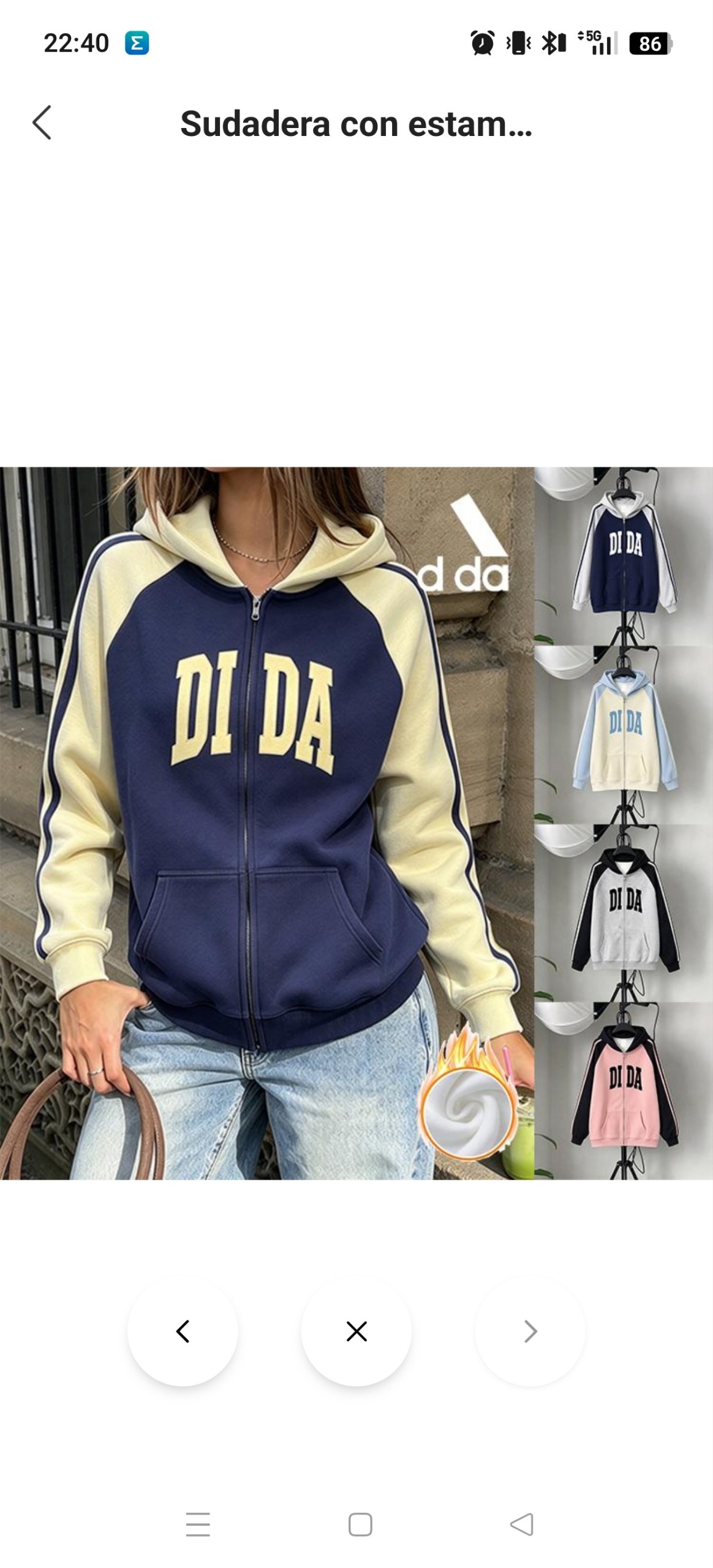 Sudadera zip Adidas 33.30€‼ ✨