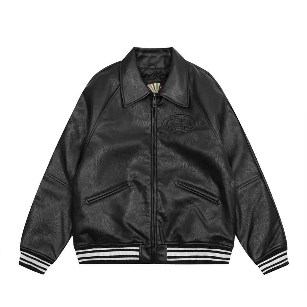 💥 Casaco Pele Corteiz Baseball Jacket ✨