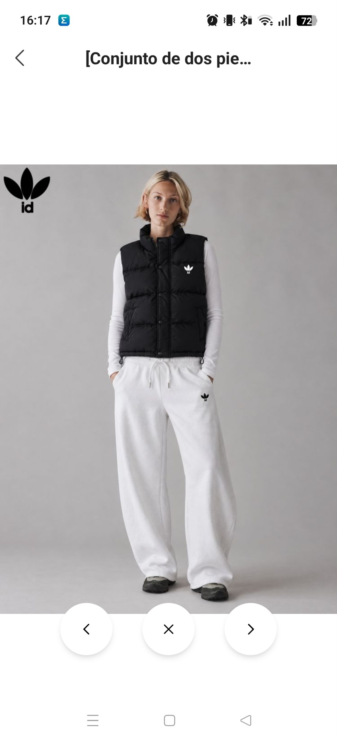 Conjunto chaleco y pantalón Adidas ✨