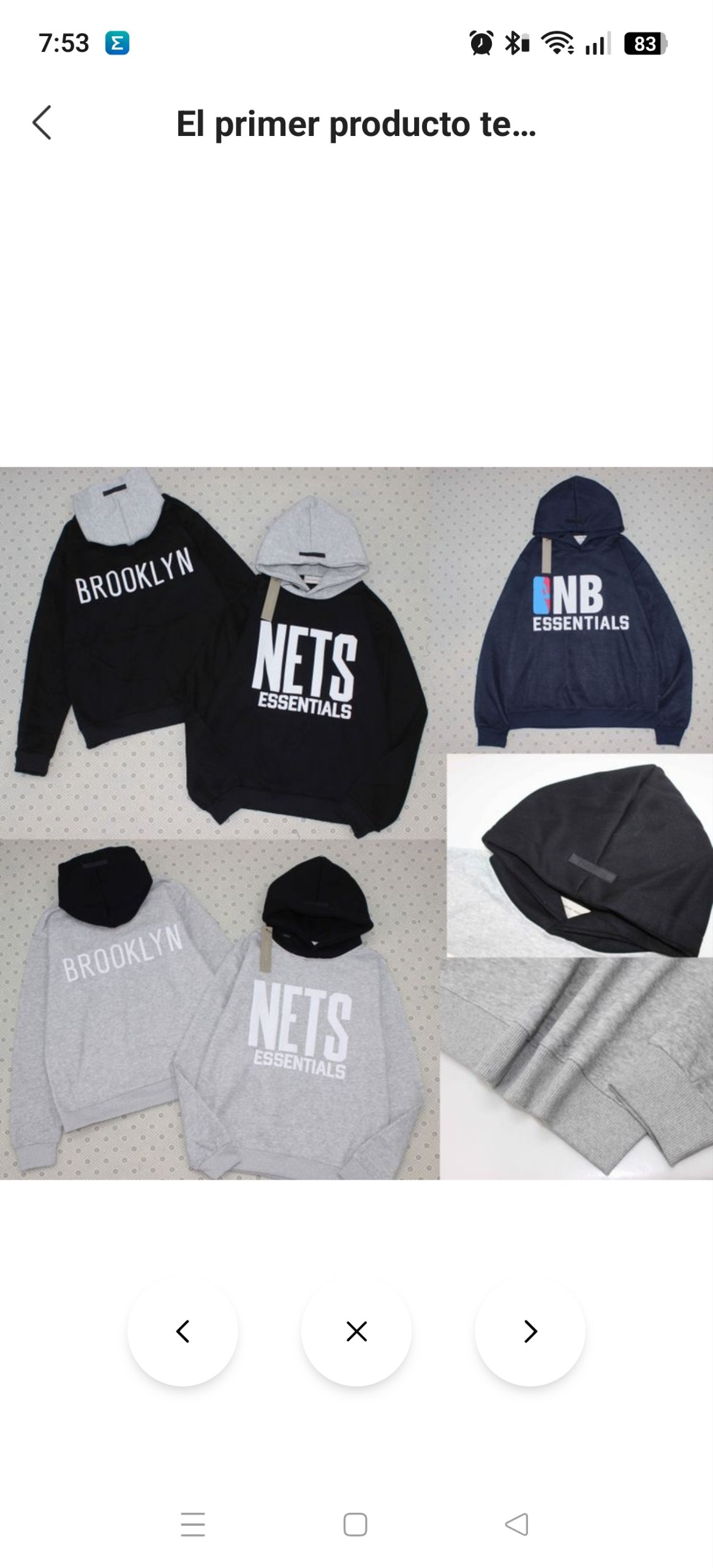 Sudadera NBA Essentials 18.24€‼ ✨