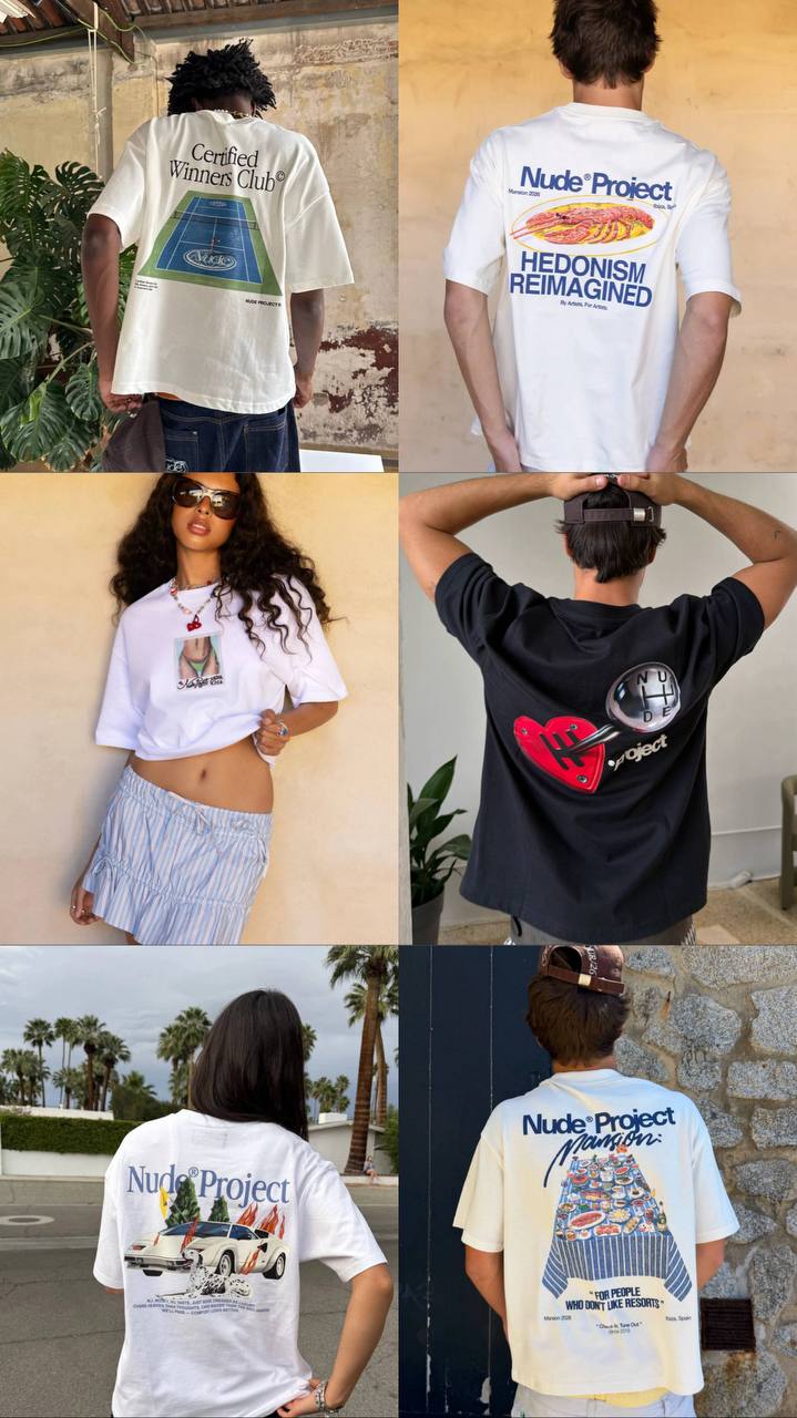 Camisetas nude project 🍒 ✨