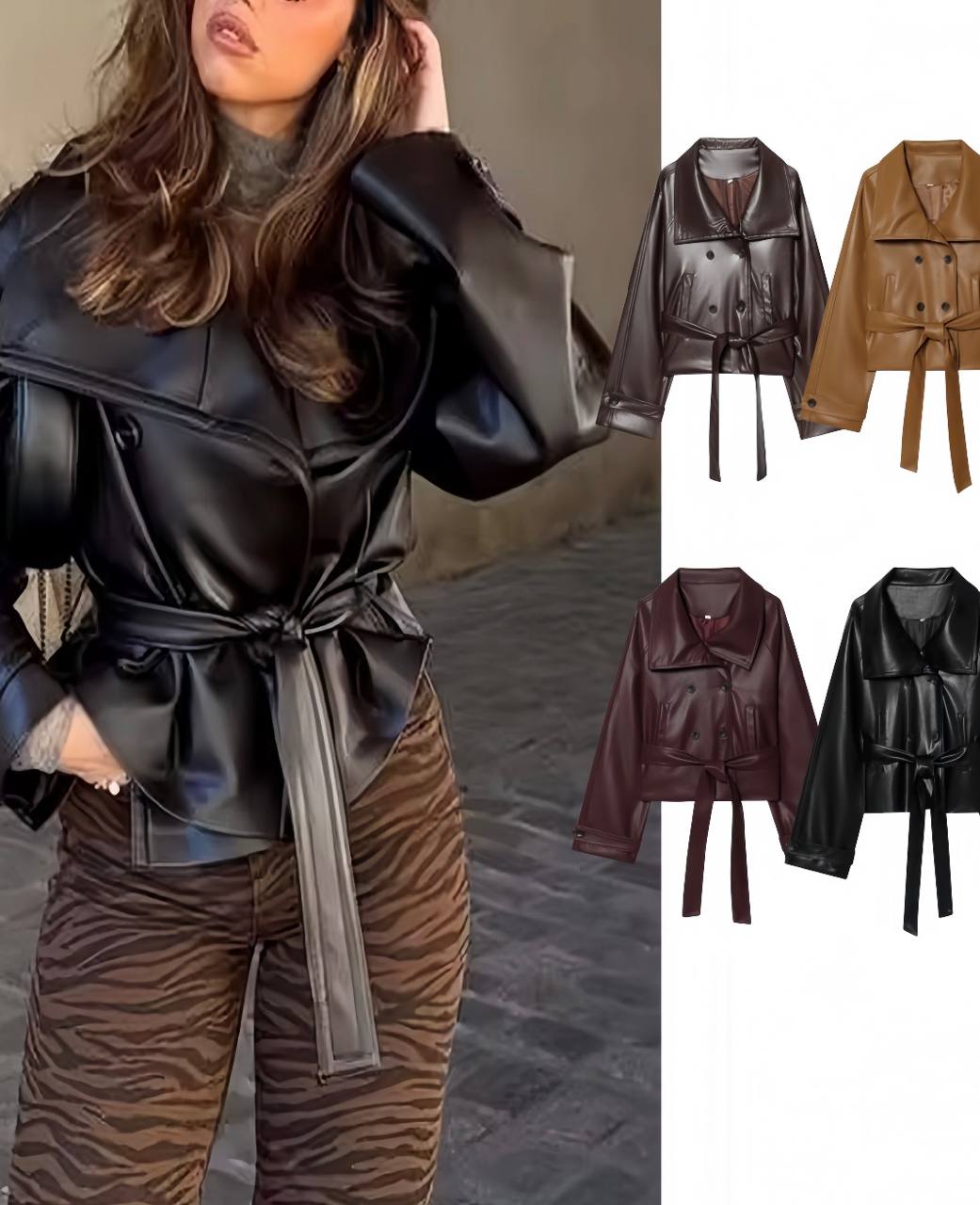 STRADIVARIUS LEATHER JACKET ✨
