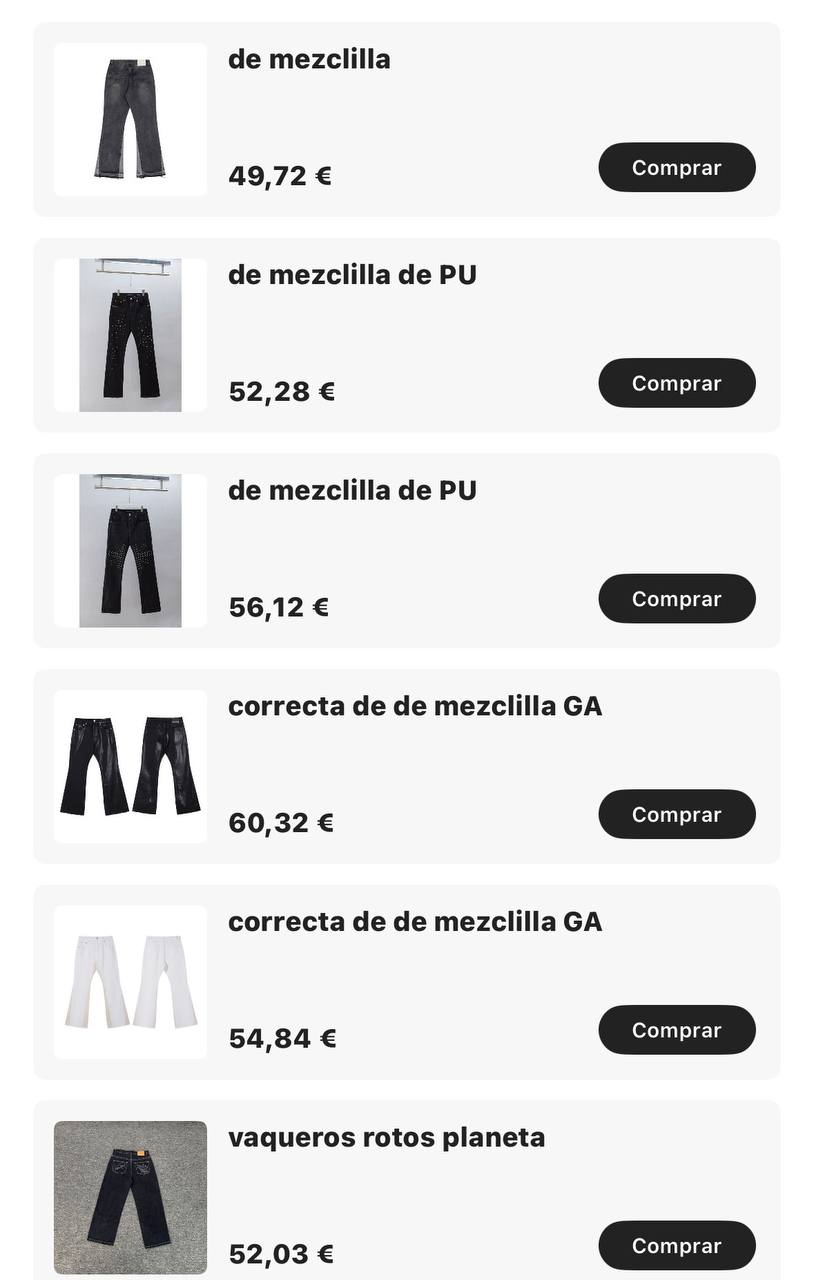 Pantalón vaquero hombre ✨