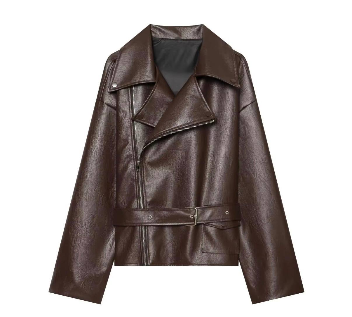 CHAQUETA CUERO ZARA ✨