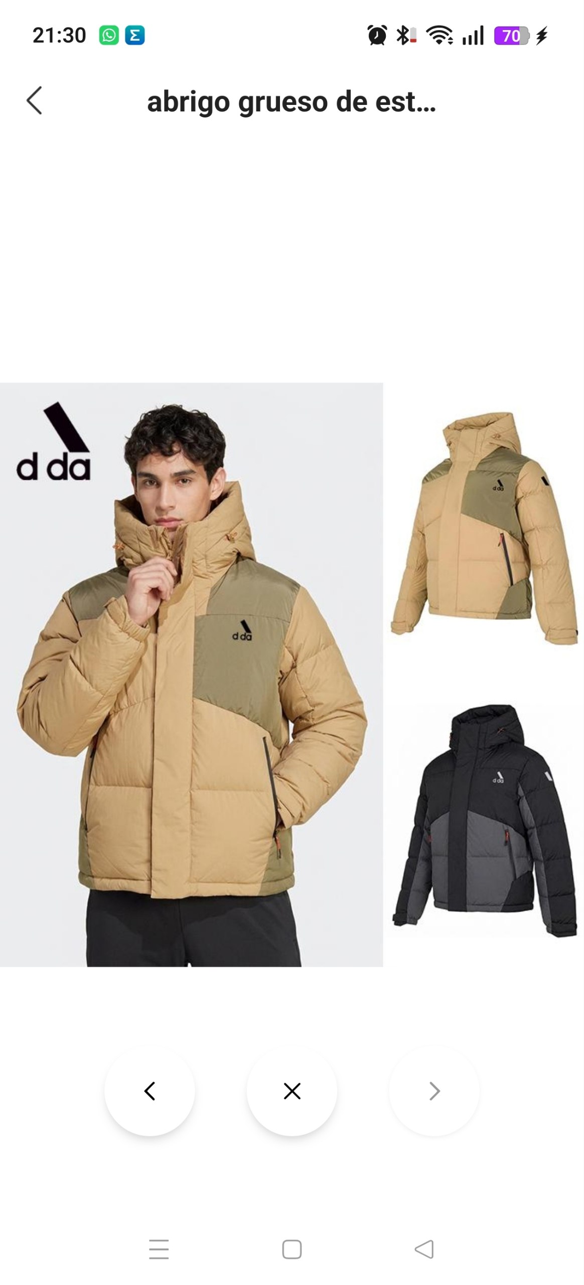 Abrigo Adidas 59.04€‼ ✨