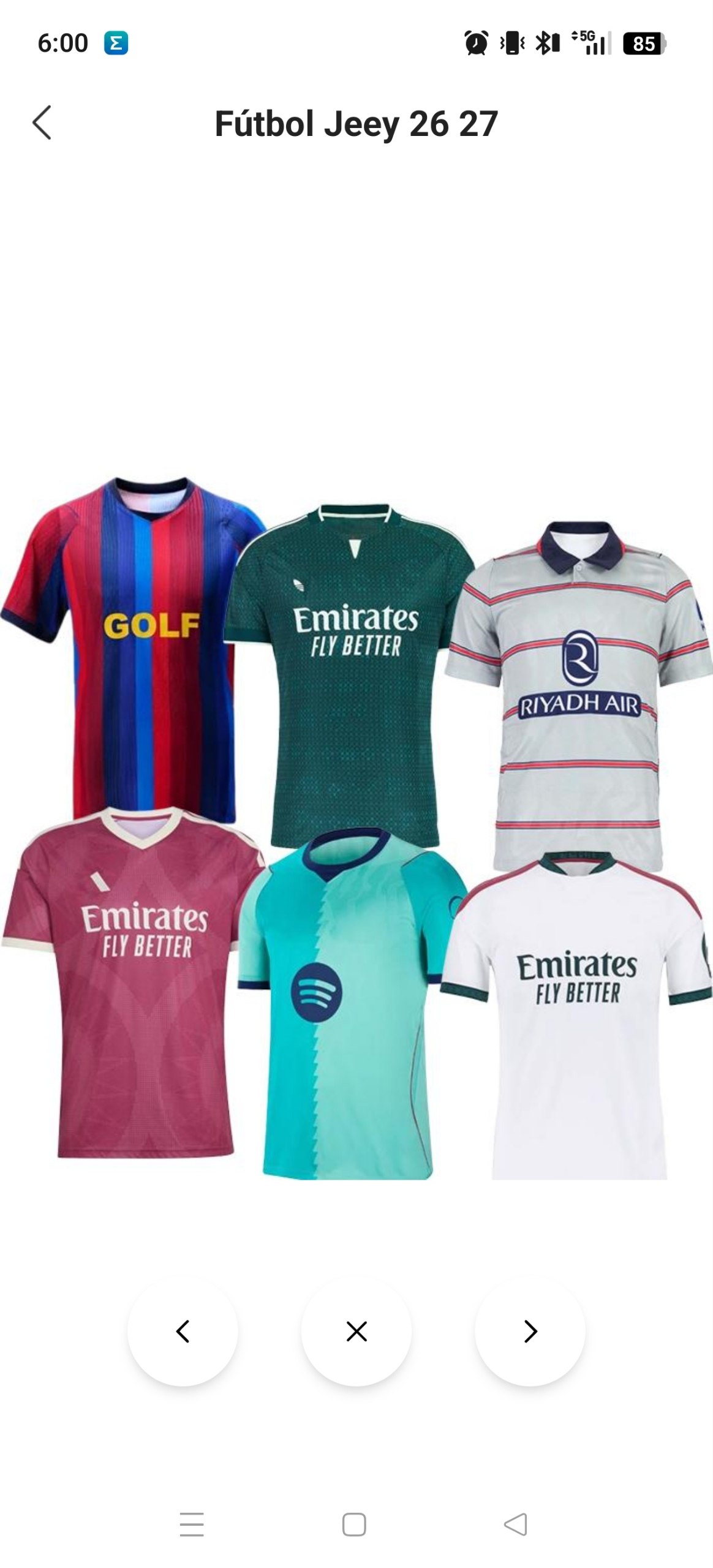 Camisetas Real Madrid y FC Barcelona 12.49€‼ ✨
