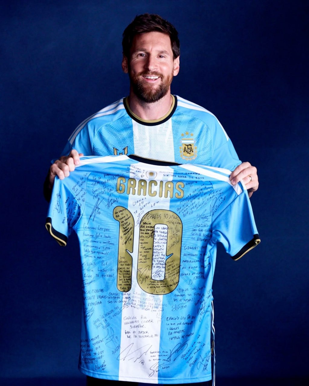 Camiseta Firmada Argentina Messi 🇦🇷 ✨