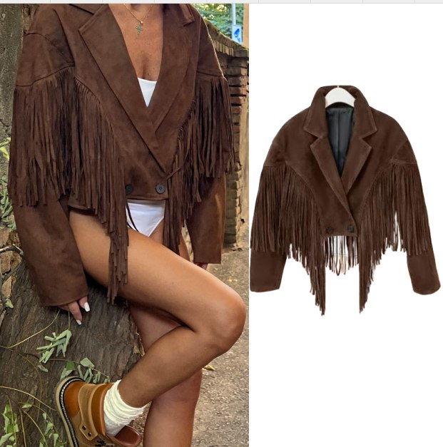 Chaqueta Chic con Flecos ✨
