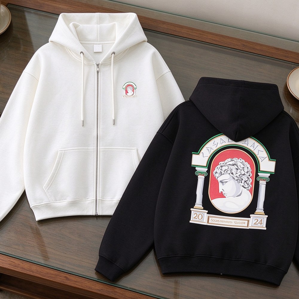 Trendy Velvet Hooded Sweatshirt ✨