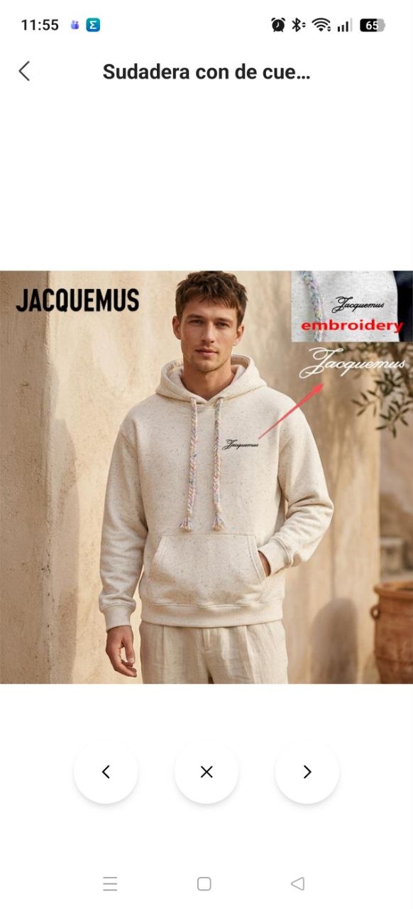 Sudadera Jacquemus 33.58€‼ ✨