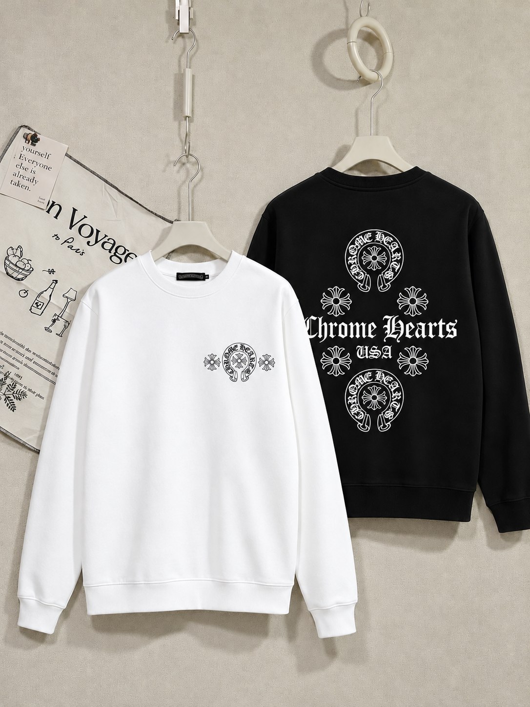 Chic Chrome Hearts Sweatshirt ✨
