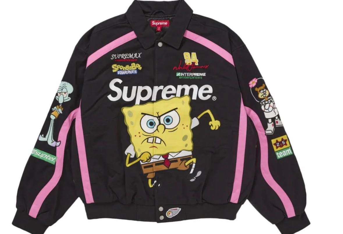 CHAQUETA SUPREME X BOB ESPONJA ✨